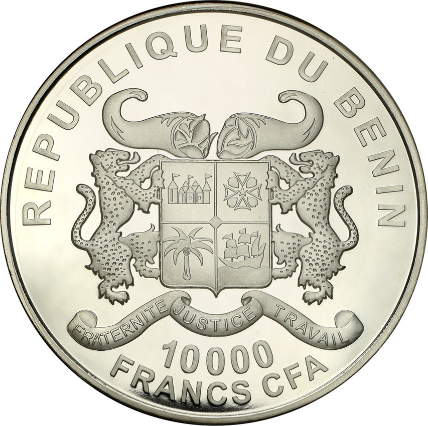 Benin. 10.000 franków 2014 Beatyfikacja Pawła VI - 1 kg Ag .999
